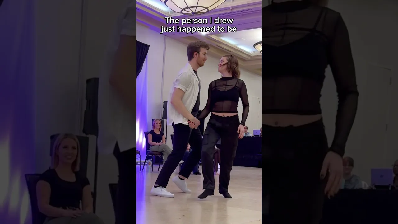Surprise random partner 🤩 | Full Video Out Now | #westcoastswing #improv #dance #competition