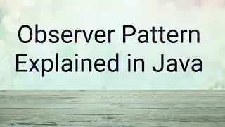 Learn Observer Pattern the Easy Way Java Design Patterns
