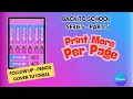 How to Print Multiple Pencil Covers on One Page 8 5 x 11 Tutorial
