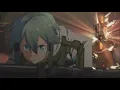 Sword Art Online 2 - Sinon vs minigun man