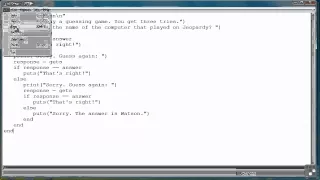Infinite Skills Ruby Programming - Exercise
