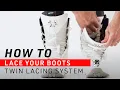 How To Put On Snowboard Boots with TLS Twin Lacing System