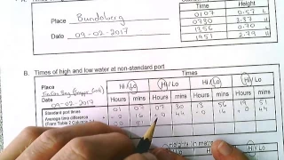 Calculating Tide Times and Heights for Non Standard Ports Snapper Creek