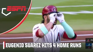 Eugenio Suarez CRUSHES 4 homers in a monster game vs Braves MLB on ESPN