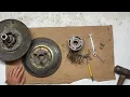 John Deere secondary clutch tear down new sliders and install