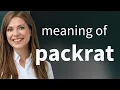 Packrat PACKRAT definition