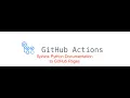 GitHub Action Sphinx documentation