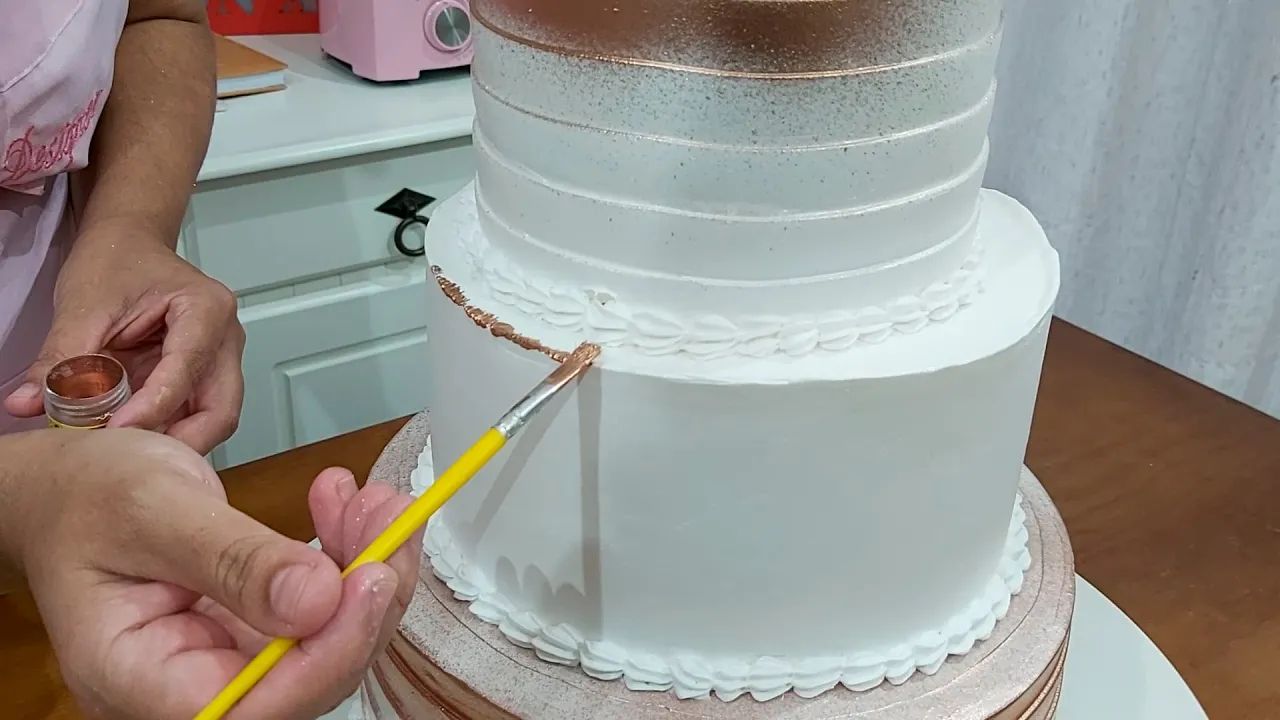 Bolo de Casamento 4 Andares / Pasta Americana / Bolo Verdadeiro