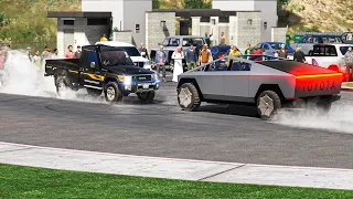 رج ال معه تسلا يهايط قد ام الناس لكن راعي الشاص ما سكت له لينصدم الجميع من الفزعة فلم قراند 5 