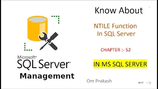 NTILE function in SQL Server