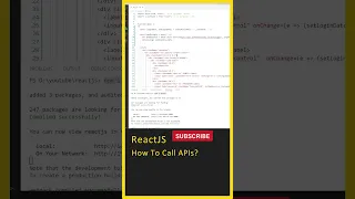 React JS How to Make API Call Axios API API Call Axios in React JS React Tutorial React Course