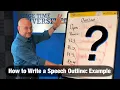 How to Write a Speech Outline Example