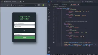 Temperature Converter using JavaScript JavaScript Project Tutorial for Beginners