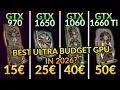 GTX 970 vs 1650 vs 1060 vs 1660 Ti - 2026 Benchmark In 10 Games