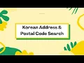 Korean Address Postal Code Search