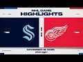 NHL Highlights | Kraken vs. Red Wings - November 18, 2025