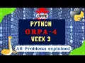 Python Week-3 GRPA-4 Loops Application All Problems