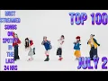 Download Lagu TOP 100 MOST STREAMED SONGS ON SPOTIFY IN THE LAST 24 HRS JULY 2