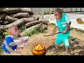 Download Lagu Extremely funny! CUTIS \u0026 baby monkey secretly create special treasure🤩