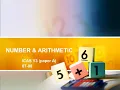 1 1 NUMBER ARITHMETIC Tutorial in ICAS Year 3 07-08
