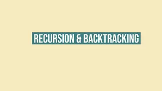 Reverse a string using recursion Recursion Backtracking