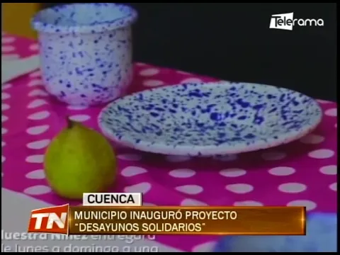 Municipio inauguró proyecto Desayunos solidarios