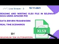 Automation Testing Live Tutorial 3 Apache POI File Handlings data xlsx files