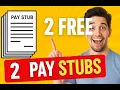 Get 2 FREE Pay Stubs Instantly Create Pay Stubs Online in Minutes PDFPayStub com