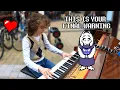 Download Lagu Kid plays perfect rendition of FALLEN DOWN (Undertale) and stuns crowd!