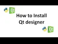 How to install PyQt designer