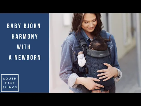 Download MP3 Baby Bjorn Harmony carrier to carry a Newborn / with a New Baby