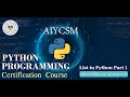 Class List in Python Part 1 AIYCSM Computer online class