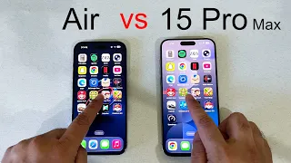 iPhone Air vs 15 Pro Max - Speed Test