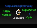 LeetCode Happy Number C Interview question