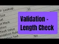 MS Access 2016 Validation - Length Check