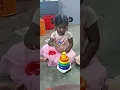Download Lagu Learn Colors with Stacking Rings Toy |Cute baby enjoying and playing😍 #stacking rings #little angel MP3