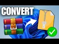 How To Convert RAR to ZIP File in Windows 10 11