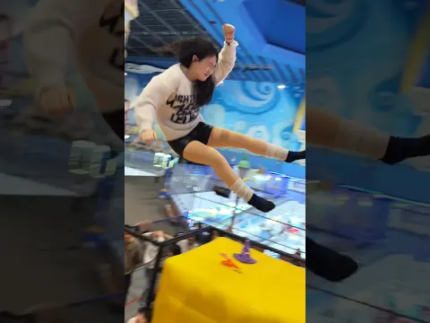 cute girl jumping 😍 #adventure #shorts