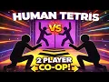 HUMAN TETRIS 2 Player Co-Op IRL Game Immersive Warm-Up Challenge FULL