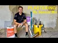 Plastering over THICK artex walls