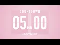 Download Lagu 5 Minute Countdown Timer 🌸 Flip Clock with Simple Beeps 🔔