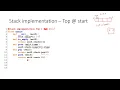 Stack implementation in Python 2 Top at Start