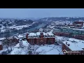 Winter Wonderland WVU from Above Morgantown WV 2025