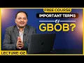 Important Terms Used in GBOB Course Free GBOB Course Lecture 2 Shahzad Ahmad Mirza