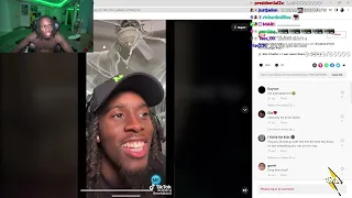 Kai Cenat reacts to meldadel ice spice s friend posting him on her TikTok and gets upset