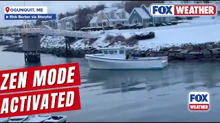 Freezing Temperatures Turn Ogunquit Harbor Into A Serene Wintry Paradise