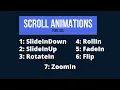 Beautiful Scroll Animations For Website