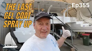 Is this the end of the Gel Coat Spraying? – Custom Catamaran Build Ep355