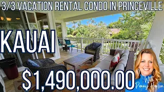 Tour this Kauai Vacation Rental Condo in Princeville with Realtor Penny Hanson