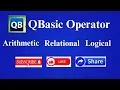 A Complete Tutorial On QBASIC Operators Arithmetical Relational Logical HINDI